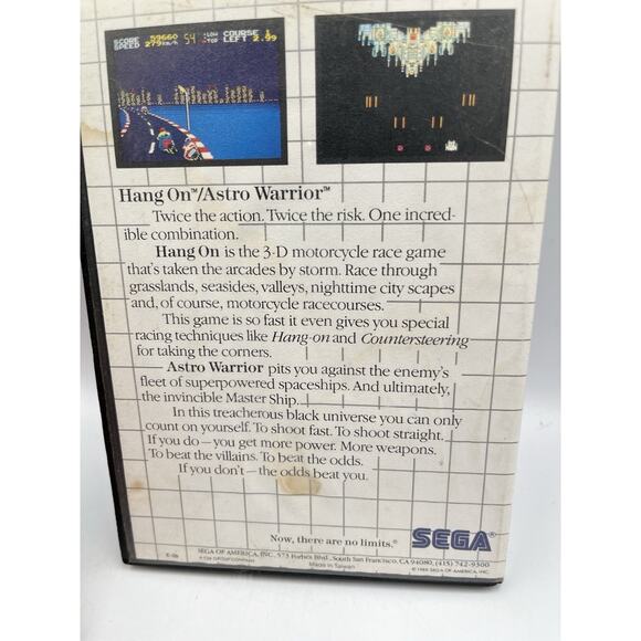 Hang-On & Astro Warrior: The Combo Cartridge (Sega Master System) Complete CIB - Picture 4 of 14